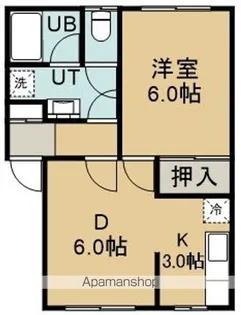貴光ハイツⅡ【2階】の間取り